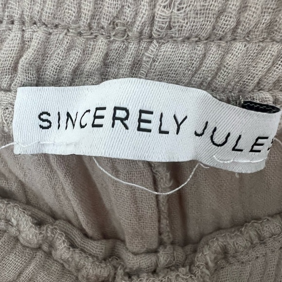 Women’s beige cotton pants size large - Picture 5 of 9